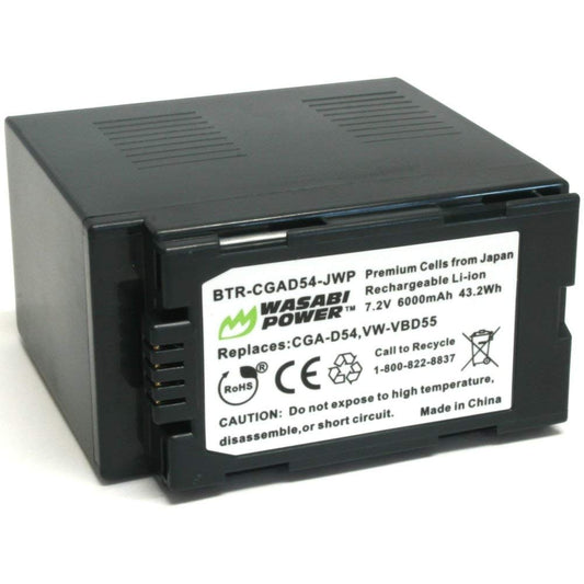 Wasabi Power Battery for Panasonic CGA-D54, VW-VBD29, VW-VBD55