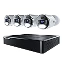 Night Owl Power Over Ethernet 12 Channel NVR Video Home Security Camera System with (4) Wired IP 4K HD Indoor/Outdoor Deterrence Cameras and 2TB Hard