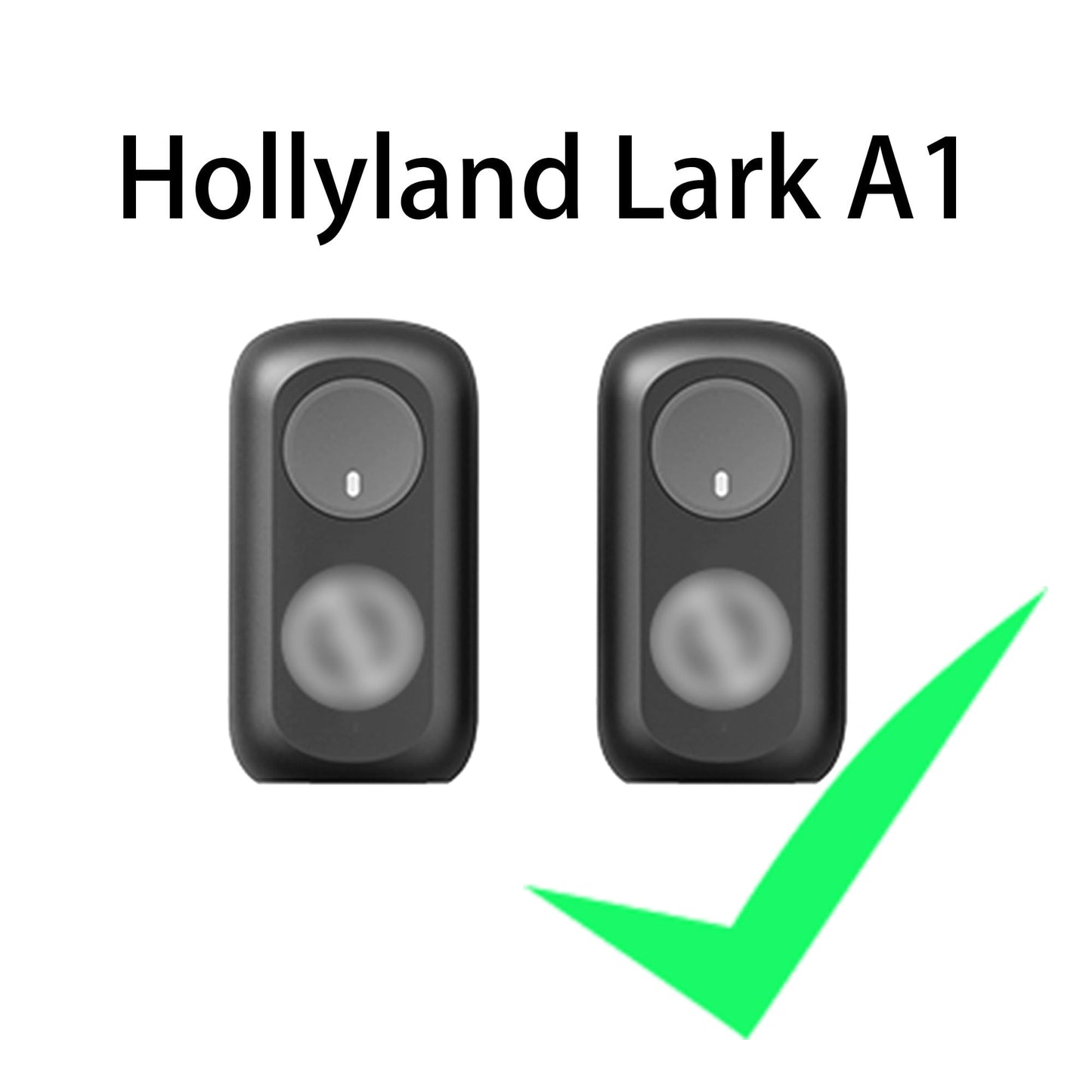 JCMOYUTY Windscreen for Hollyland Lark A1 Wireless Mini Microphone Deadcat Furry Cover, 2 Pack Grey Pop Filter Accessory