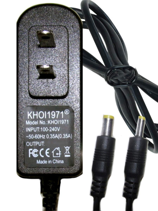 KHOI1971 2-Power TIP Wall Charger AC Adapter Power Compatible with Cobra HH50WXST HH 50WXST HH 50 WX ST Handheld CB Radio Power Supply Black