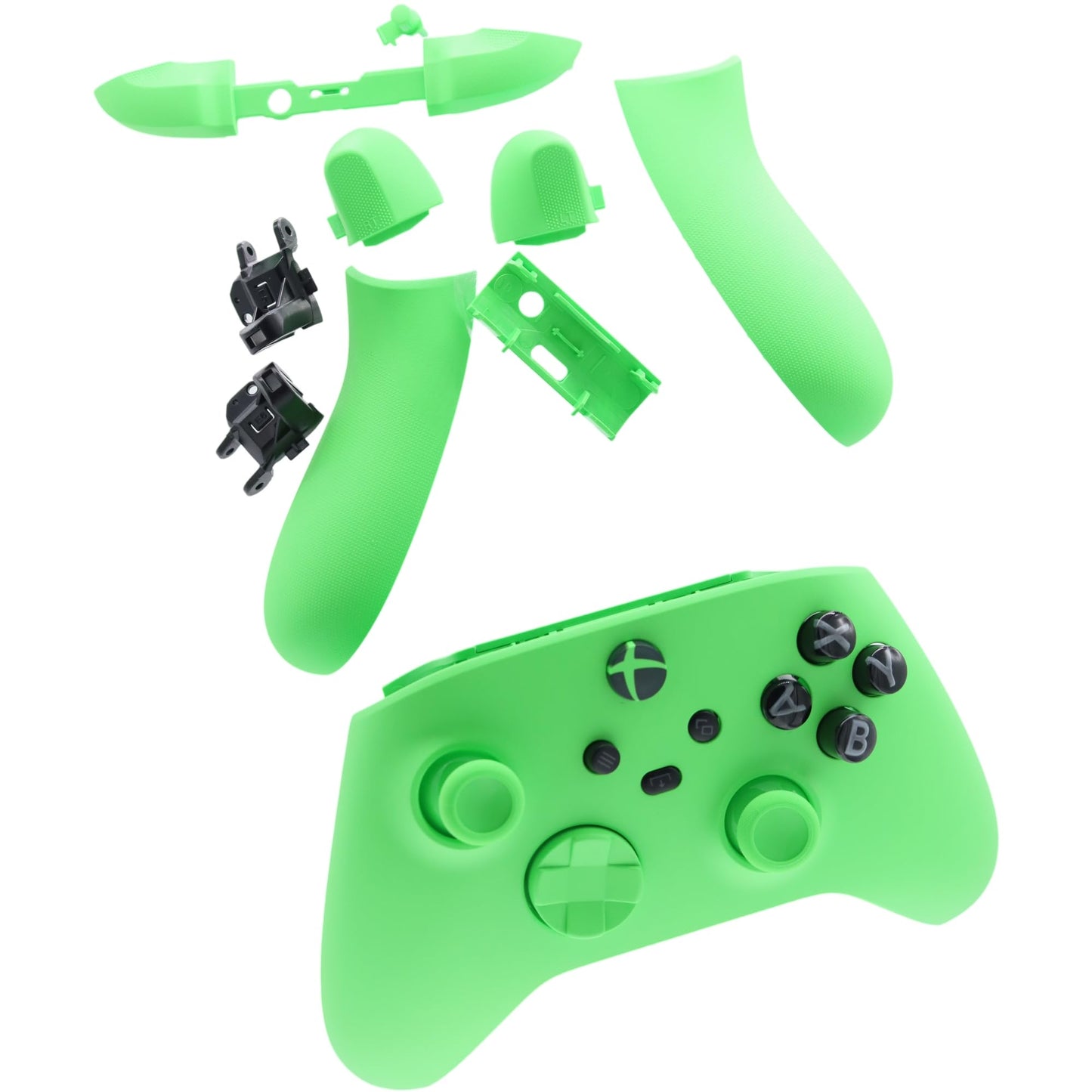 Deal4GO Full Housing Shell kit w/Buttons Trigger Thumbsticks Replacement for Xbox Series X & S Wireless Controller 1914 (Velocity Green)