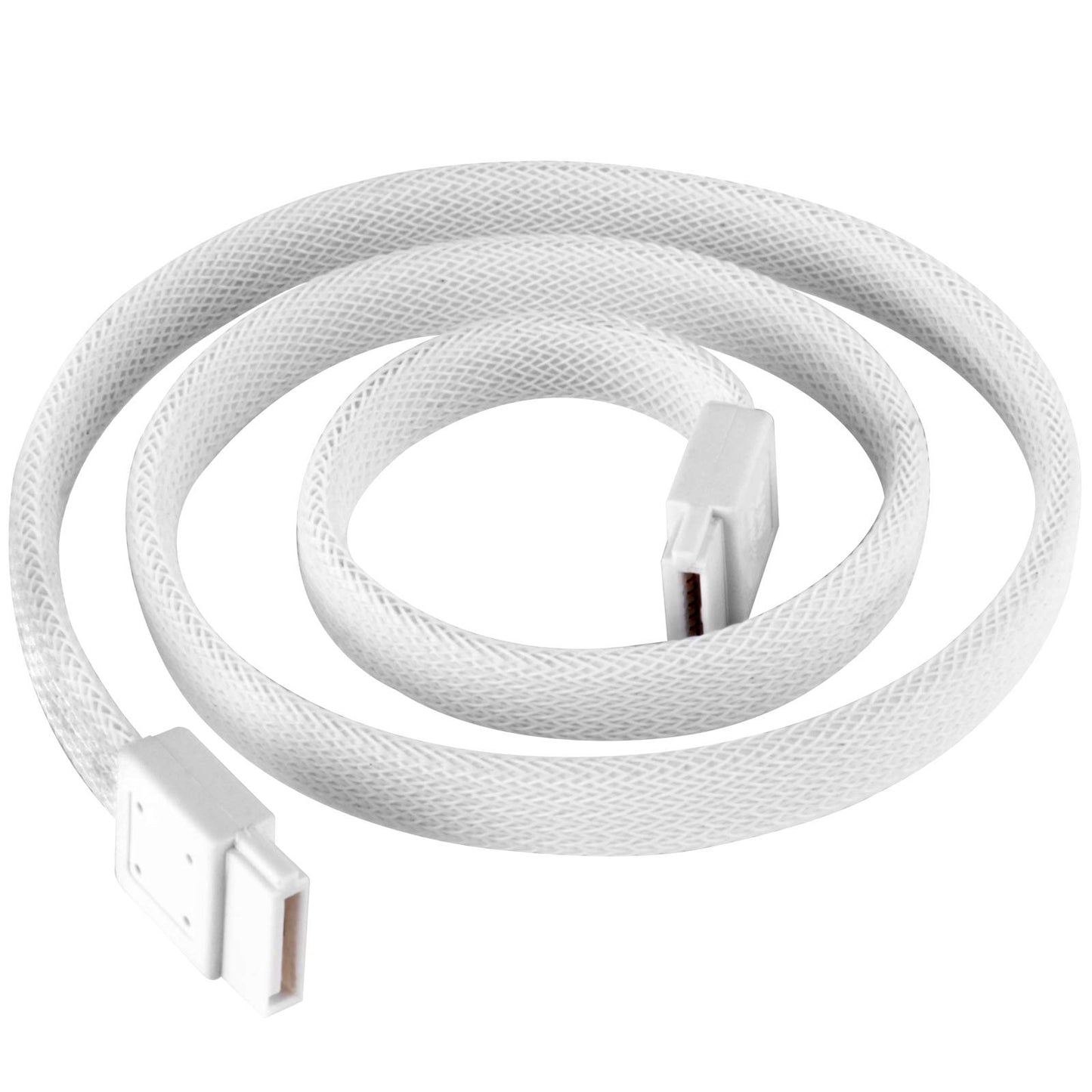 SilverStone Technology CP07W SATA 3 Sleeved White Cable with EMI Guard for 6Gb/s 2-Pack