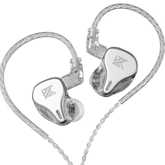 KZ DQ6 Array Type Three-Unit Dynamic in-Ear Headphone, HiFi Stereo Noise Isolating Sport IEM Wired Earphones/Earbuds/Headphones with Detachable Cable…