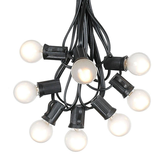 G30 Patio String Lights with 125 Globe Bulbs - Garden Hanging String Lights - Vintage Backyard Patio Lights - Outdoor String Lights - Market Cafe