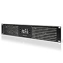 AC Infinity CLOUDPLATE T7-N, Rack Mount Fan Panel 2U, Intake Airflow, for Cooling AV, Home Theater, Network 19” Racks