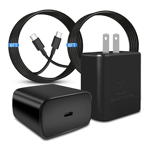 POANW 2Pack 45W USB C Super Fast Phone Charger, Compatible with Samsung GalaxyS25 Ultra/S25+/S25/S24/S23 Ultra/S23+/S22 Ultra/S22/S21 Ultra/S20