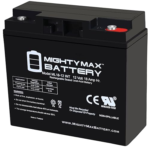 Mighty Max Battery 12V 18AH SLA Internal Thread Replacement Battery for ES1230