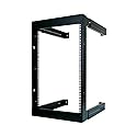 16U Open Wall Mount Frame Rack - Adjustable Depth 18"- 30"