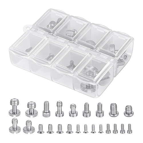 NEEWER 26PCS Camera Screw Set for Photography Equipment, Includes 1/4" 3/8" M2 M2.5 M3 and M4 Screws Compatible with SmallRig Camera Cage, Top Handle