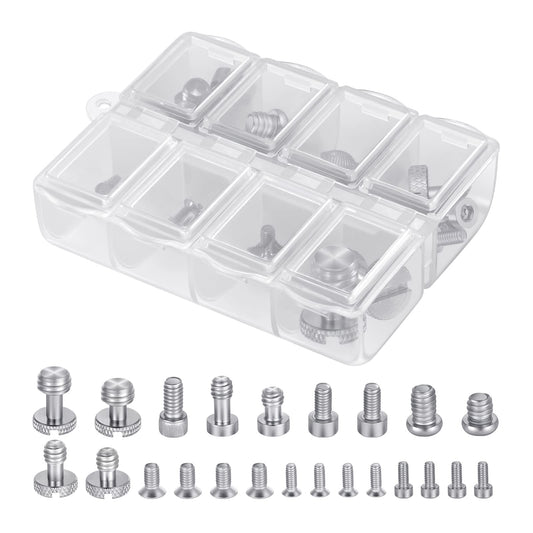 NEEWER 26PCS Camera Screw Set for Photography Equipment, Includes 1/4" 3/8" M2 M2.5 M3 and M4 Screws Compatible with SmallRig Camera Cage, Top Handle