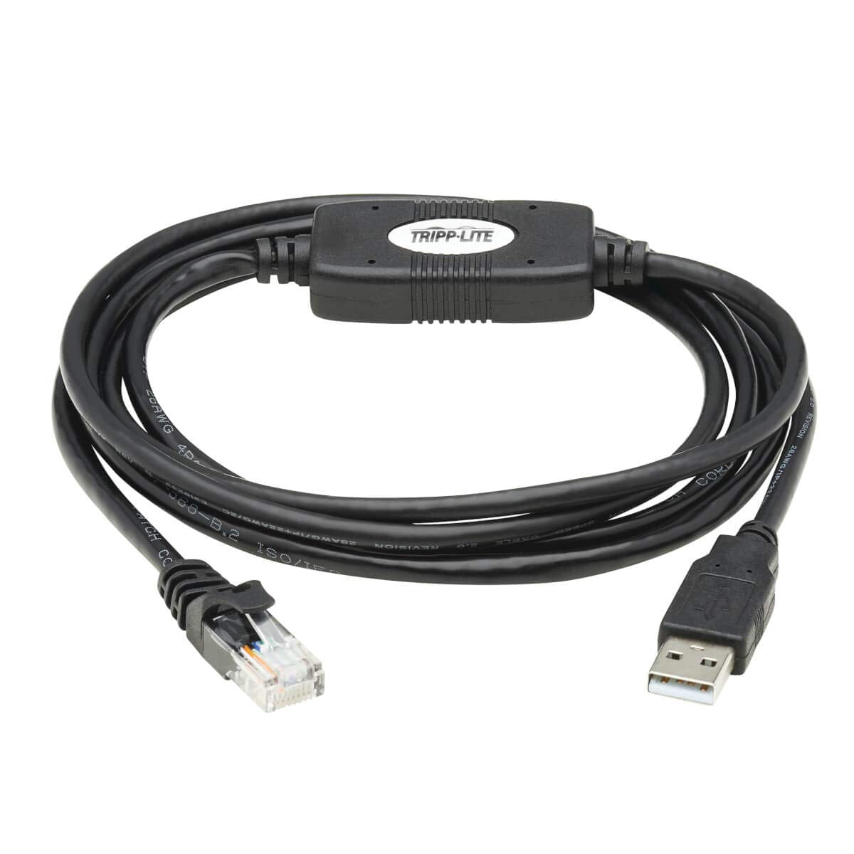 Tripp Lite USB-A to RJ45 Rollover Console Cable Cisco Compatible M/6ft (U009-006-RJ45-X)