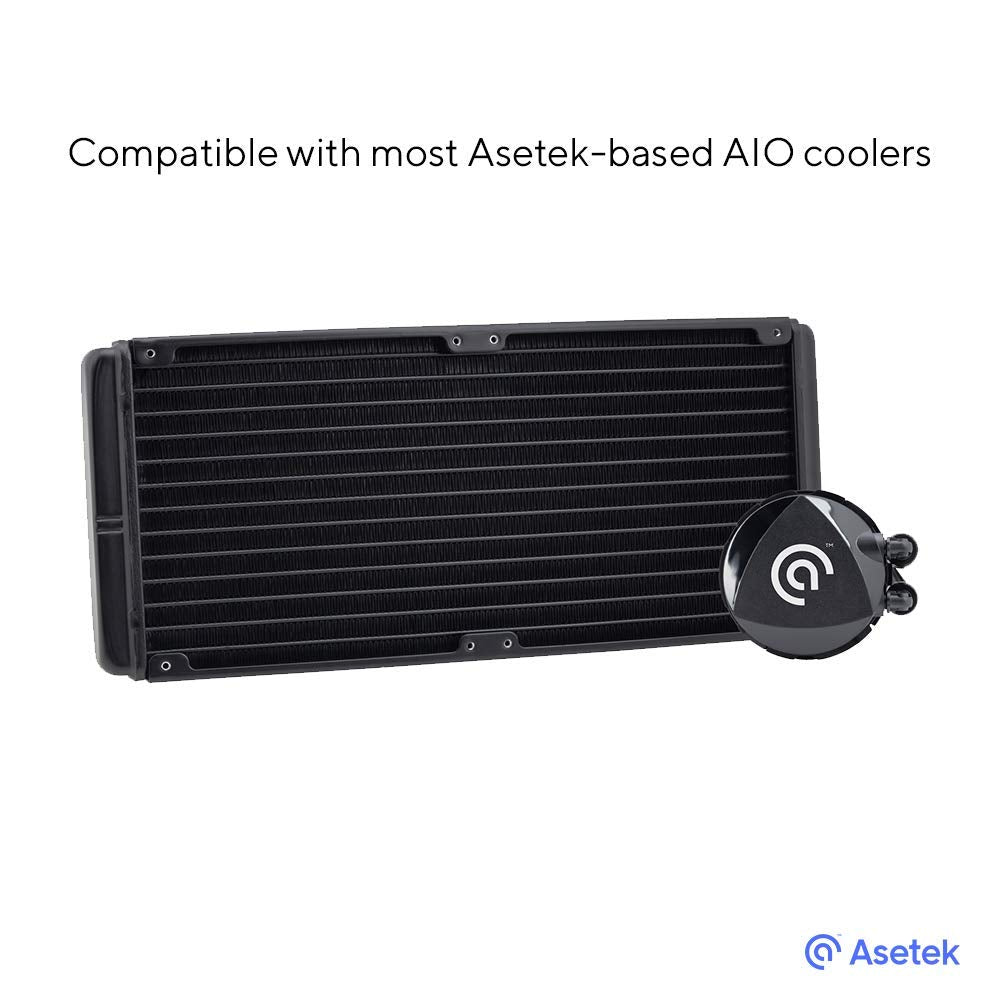 Premium AMD AM4/AM5 Retention Kit for Asetek-Based Liquid Coolers - Premium Kit with Sleek Finish Plus Easy Installation