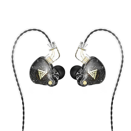 CNWUJASS QKZ AK6 PRO Wired Earphone, 11mm Strong Magnetic Dynamic Headphone, Sports Running Earbuds, in Ear DJ Music Headset with Microphone (Black)