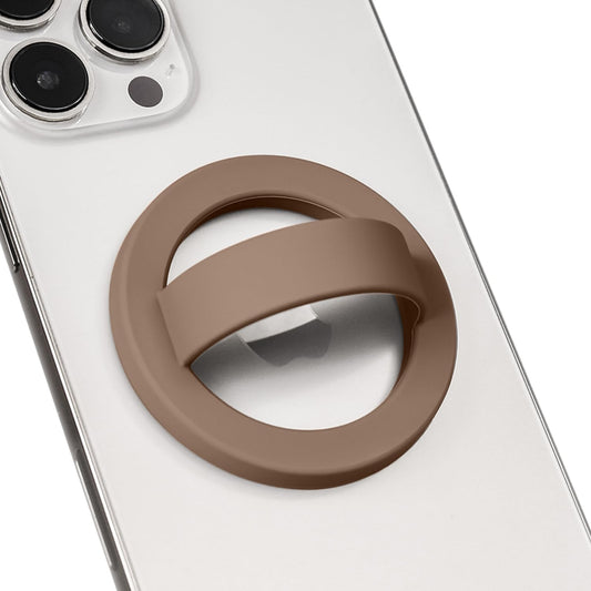 Magnetic Silicone Phone Grip,Comfy Finger Loop Grip Phone Holder,Strong Grip,Comfortable,Easy to Install and Remove,Compatible with Magsafe for iPhone