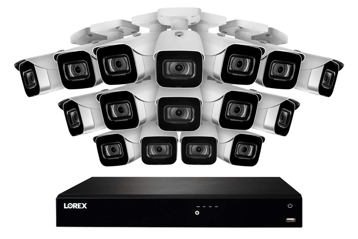 16-Channel Fusion NVR System with 4K (8MP) IP Cameras 16 / White