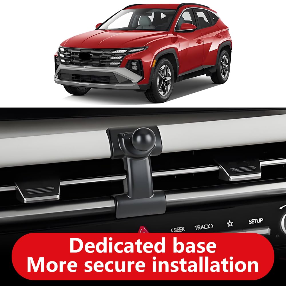 LUNQIN Car Phone Holder for Hyundai Tucson 2025 2026 ?Santa Cruz 2025 2026 Auto Accessories Navigation Bracket Interior Decoration Screen Dash Board
