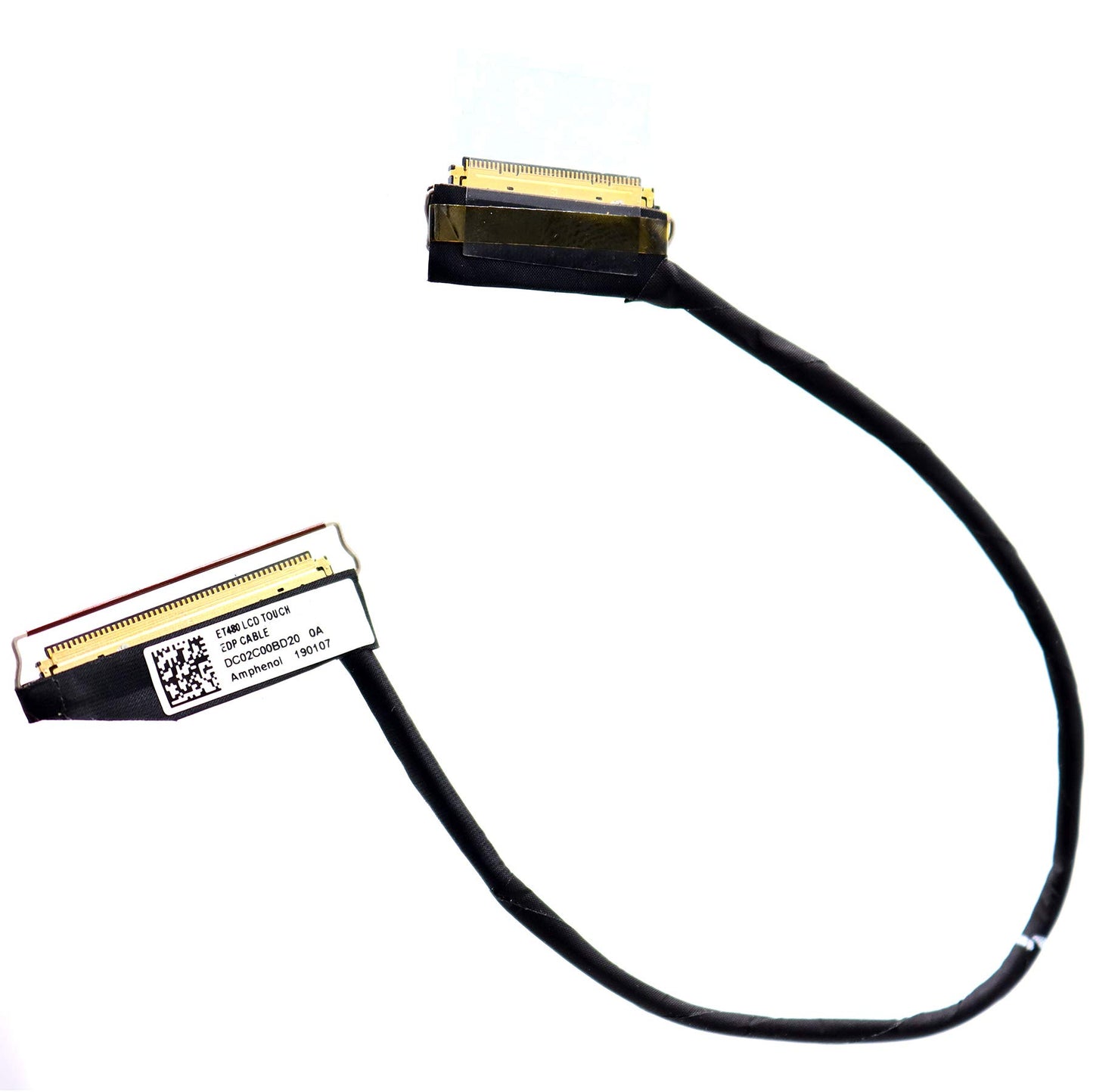 Deal4GO FHD LCD Cable LVDS Screen EDP Video Cable for Lenovo ThinkPad T480 A485 DC02C00BE00 DC02C00BD10 01YR502 01YR503