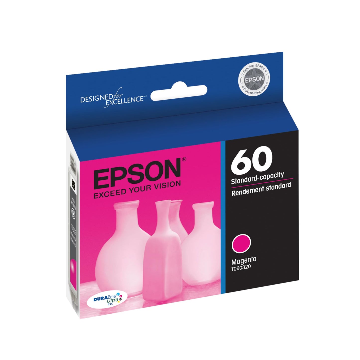 Epson 60 DURABrite Ultra Ink Standard Capacity Magenta Cartridge (T060320) Works with Stylus C-68, C-88, C-88+, CX-3800, CX-3810, CX-4200, CX-4800
