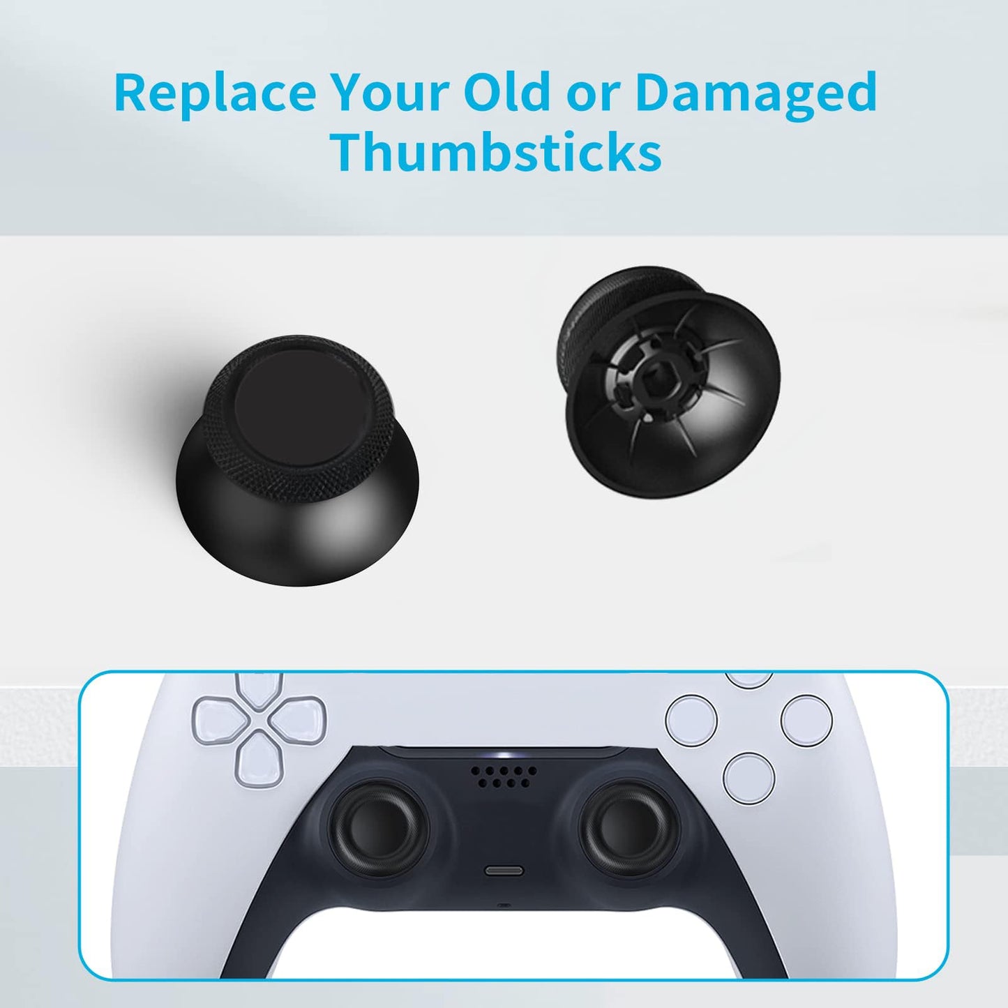Joysticks Replacement for P5 Controller, AOLION 3D Joystick Module Parts Compatible with P5 51 PCS Controller parts 4 Joystick, Thumbstick, 10