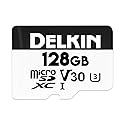 Delkin Devices Hyperspeed 128GB Micro SD Card with Adapter - 100MB/s Read, UHS-I (U3, V30), 4K & Full HD for Smartphones, Tablets, GoPro, and Dash Cam
