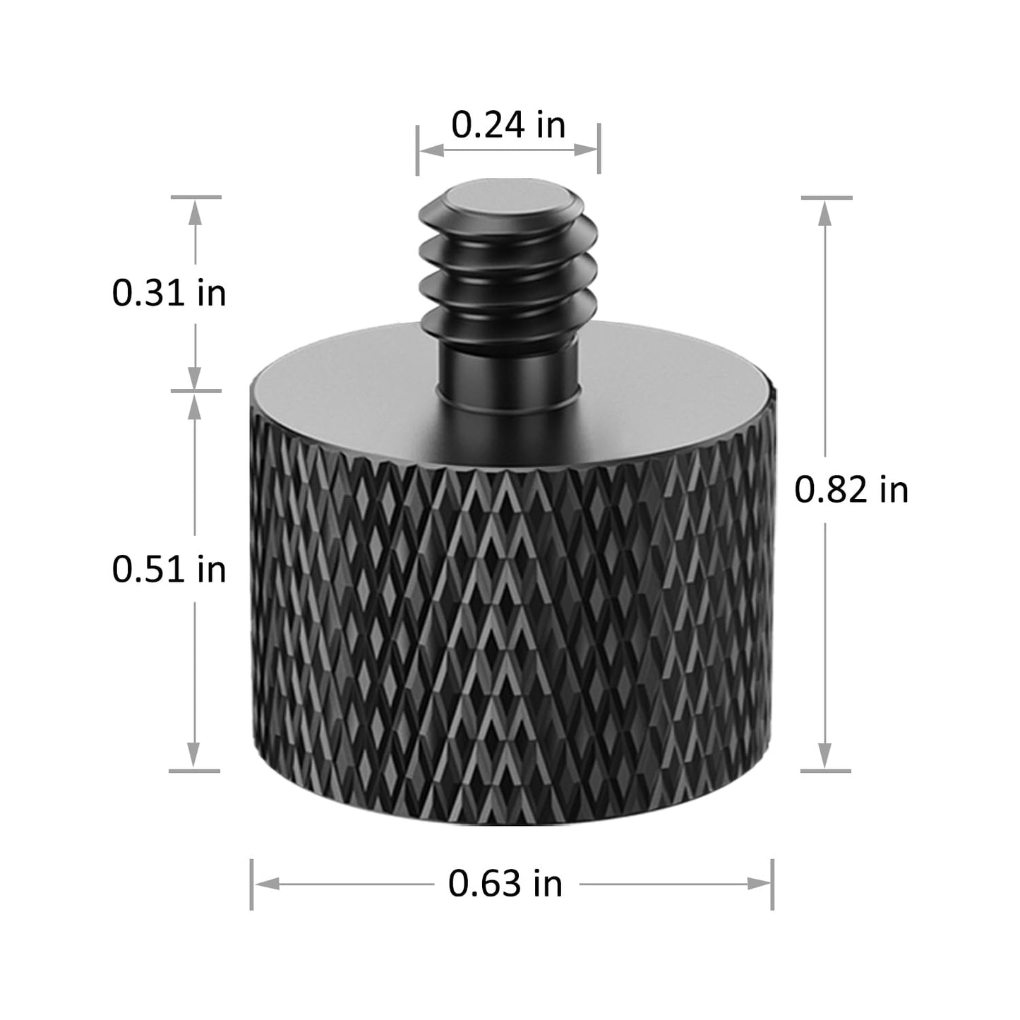 Rigych 5/8 Female to 1/4 Male Mic Stand Adapter 4 Pcs 1/4 to 5/8 Mic Screw Adapter for Camera Mount Mic Mount Tripod Stand Monitor