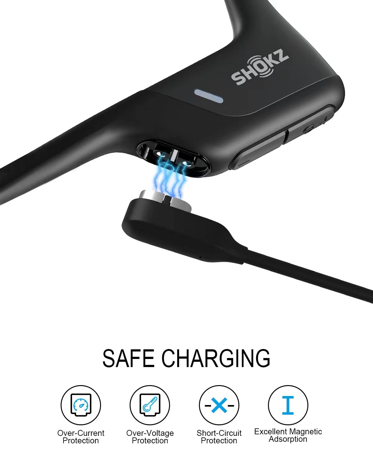 Bicmice 3.3Ft Charging Cable for SHOKZ OpenRun/OpenRun Pro/OpenRun Mini/OpenRun Pro Mini/OpenComm/OpenComm 2 Bluetooth Headphones,USB Charger Cord
