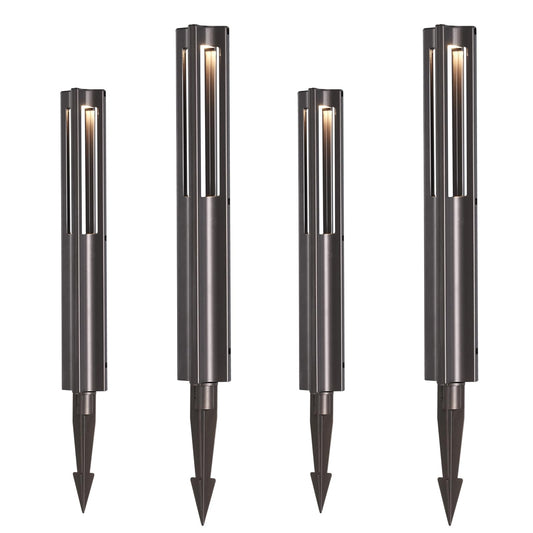 Energetic Low Voltage Landscape Lighting, IP65 Waterproof LED Pathway Lighting, Aluminum Outdoor Landscape Path Lights for Garden, 12-24V AC/DC