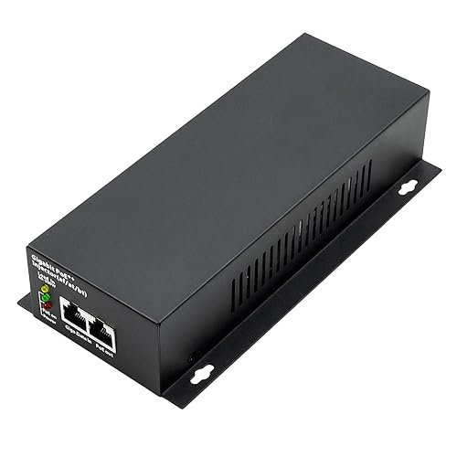 High Power 90W Gigabit PoE++ Injector Adapter, RJ-45 Shielded, IEEE 802.3af/at/bt Compliant, Converts Non-PoE to PoE++ (95W/60W/30W/15.4W), Integrated
