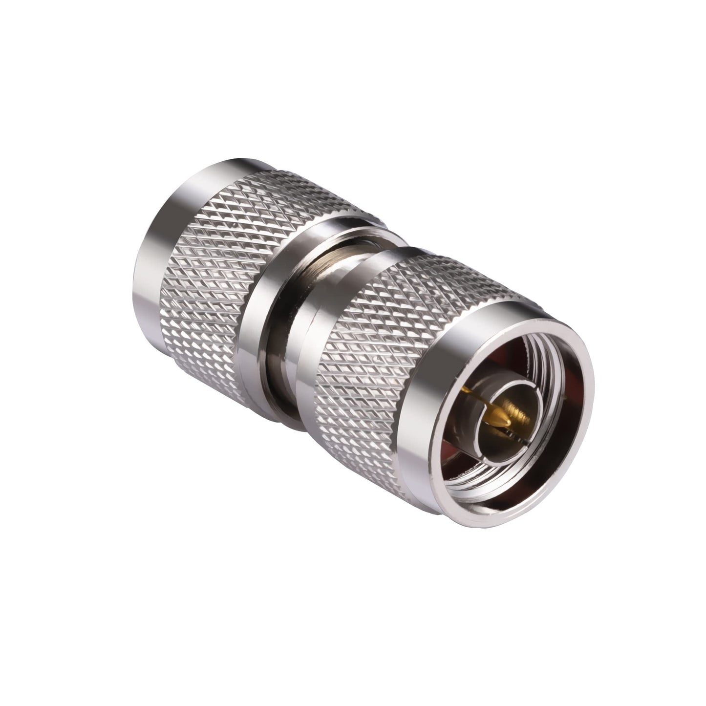 POBADY 2PCS N Connector Adapter N Type Male to N Type Male Coax Cable Adapter 50 Ohm for CB Radio WiFi Antenna