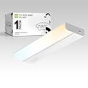 ASD LED Under Cabinet Lighting Hardwired, 12 Inch 5W 2700K-5000K Selectable, 442LM, CRI90+, Direct Wire Linkable Under Counter Lights for Kitchen
