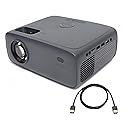 Onn. HD 1080p LCD Home Theater Projector, Streaming Ready, 6' HDMI Cable, 5 Watt Speaker, Remote, 32" - 210" image size, Supports HDMI/USB/MicroSD/AV