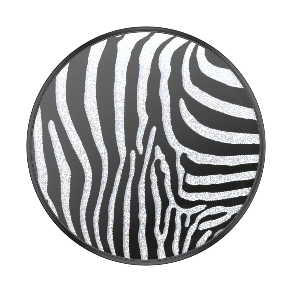 PopSockets Phone Grip with Expanding Kickstand, Enamel Graphic - Zebra