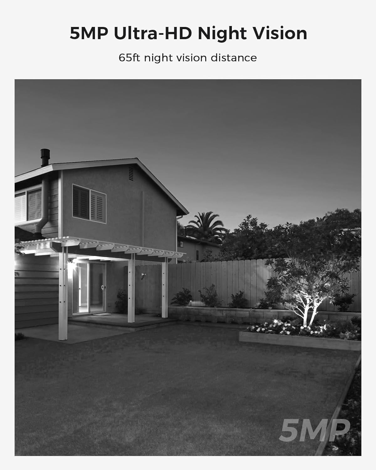 Hiseeu 2.5K 5MP WiFi Security Camera System Outdoor,Expandable 16CH 8MP NVR, 1TB HDD,Spotlight,2 Way Audio, IP66 Waterproof, Motion Alert, DC Power