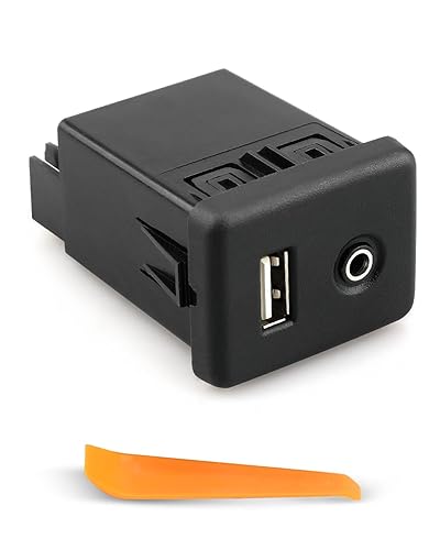 Jet Black Audio Player and USB Receptacle Interface Module Fit for Chevrolet Cruze GMC Cadillac Buick Model Replace 84333024 with Installation Tools