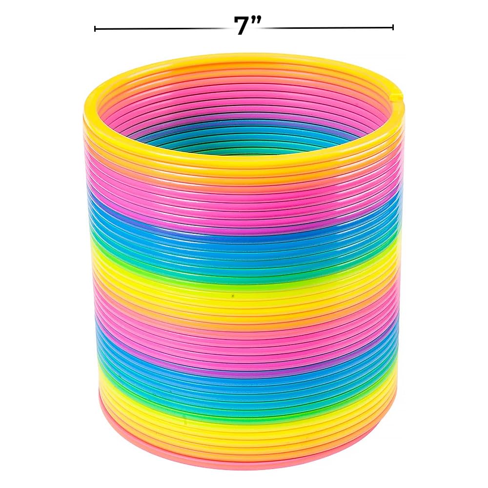 Rhode Island Novelty 7" (175MM) Rainbow Jumbo Coil Spring
