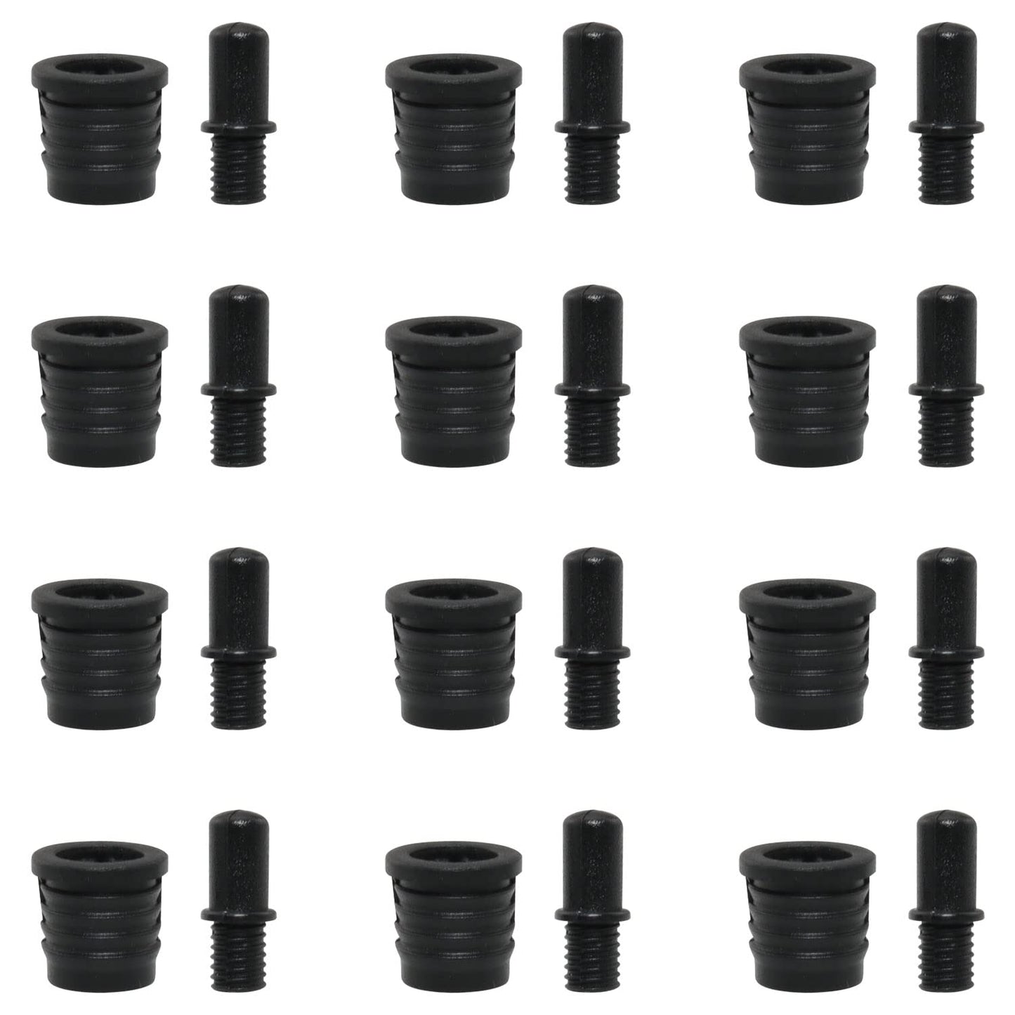 WHYHKJ 12 Sets Speaker Grill Guides Speaker Grill Peg DIY Audio Speaker Buckles Plastic Ball Socket Type Grill Guides Peg Kit Speaker Buckles Snap