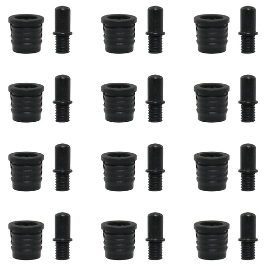 WHYHKJ 12 Sets Speaker Grill Guides Speaker Grill Peg DIY Audio Speaker Buckles Plastic Ball Socket Type Grill Guides Peg Kit Speaker Buckles Snap