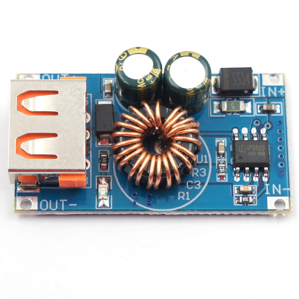 (5 Pack) JacobsParts 24W USB QC 3.0 Fast Charge Step-Down Buck Module Power 6-30V DC Input