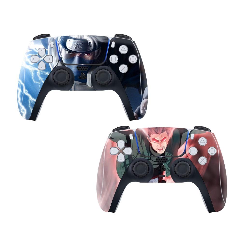 EBTY-Dreams Inc. - Set of 2 Narut Hatake Kakashi, Might Guy Vinyl Skin Sticker Decal Protector for PS5 Controllers