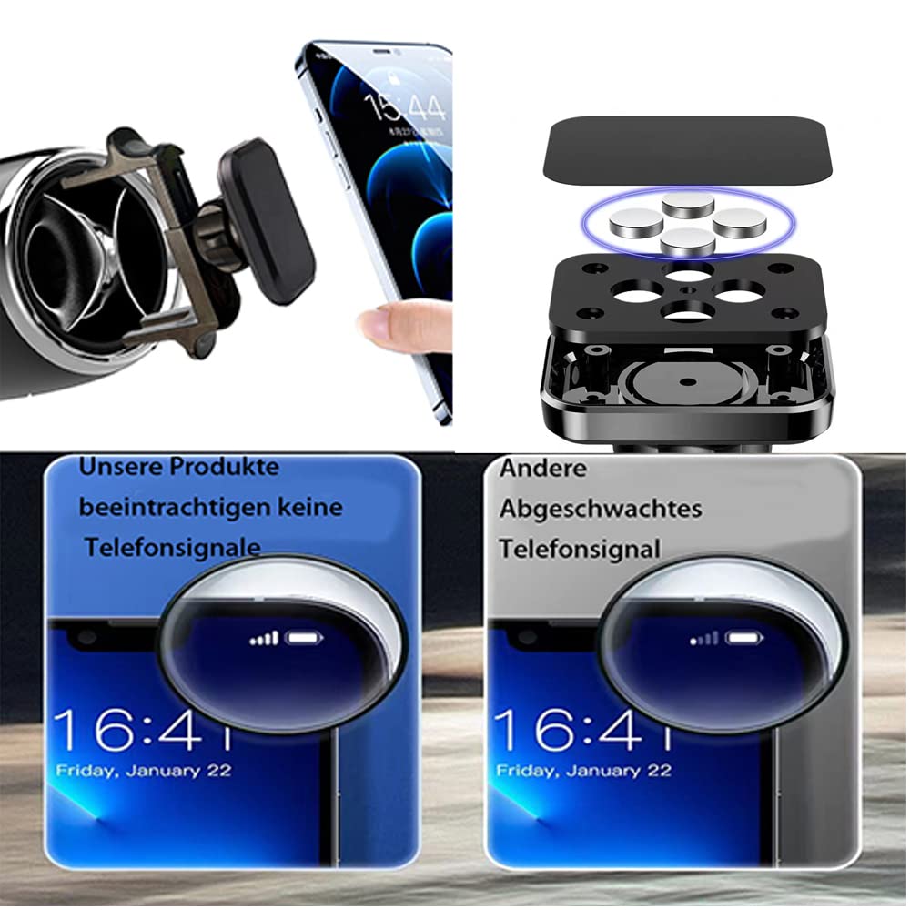 ICAILIN Car Vent Phone Mount Compatible Applicable Mercedebenz Mobile Phone Holder A/B/C/E/S-Class,FordMustang, Automatic Locking Universal Car Mount