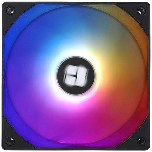 Thermalright TL-C12RB-S V2 CPU Fan Case Cooler PWM Fan, 4pin PWM Connector Computer Fan with ARGB Aperture, 1500RPM Speed PC Cooling Reverse