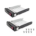 (2-Pack) 373211-001 3.5" SATA SAS Hard Drive Tray Caddy for hp ProLiant ML350 G4p ML350 G5 G6 ML370 G5 DL 180 G6