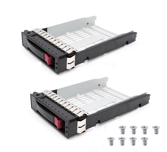 (2-Pack) 373211-001 3.5" SATA SAS Hard Drive Tray Caddy for hp ProLiant ML350 G4p ML350 G5 G6 ML370 G5 DL 180 G6
