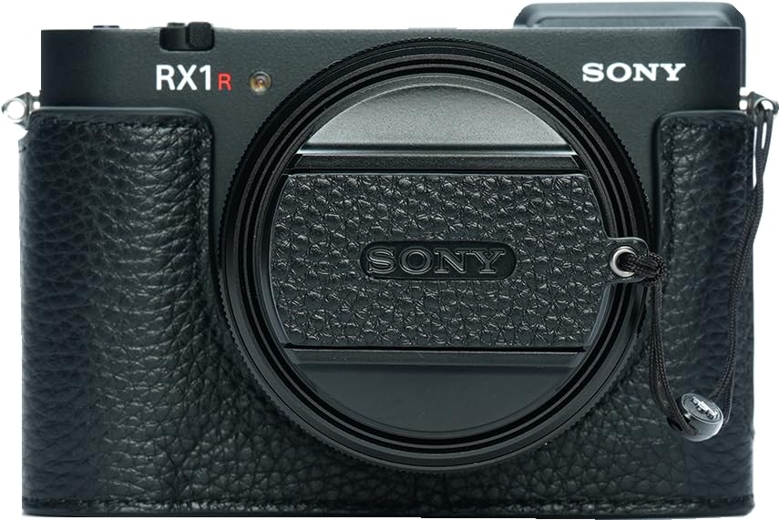 RX1R III Camera Case, BMAOLLONGB Handmade Genuine Real Leather Half Camera Case Bag Cover for Sony RX1R III Camera Bottom Opening Version with Mini