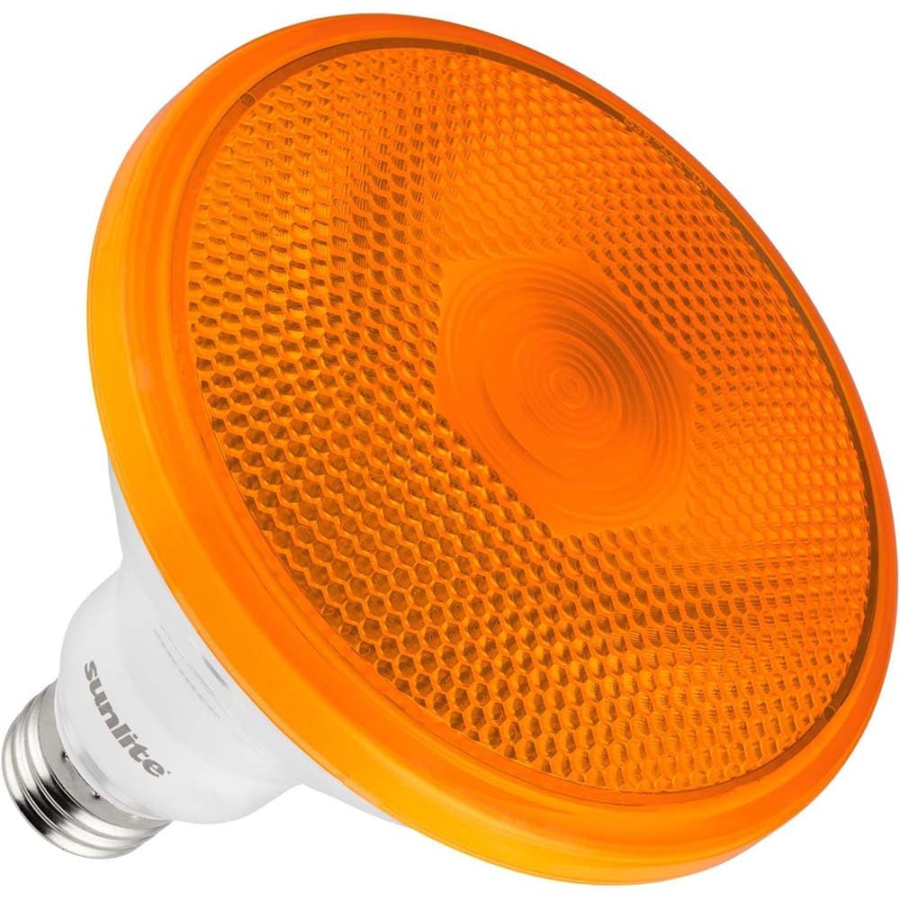 Sunlite 80555-SU LED Orange PAR38 Spot Light Bulb, 12 Watts, Medium (E26) Base, 35° Flood Beam, Decorative, Holiday Lighting, Turtle + Wildlife