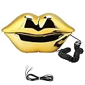Novelty Lips Telephone Landline Phones for Home, Red Mouth Telephone Wired Sexy Lip Phone Gift Cartoon Shaped Real Corded for Home Hotel Office