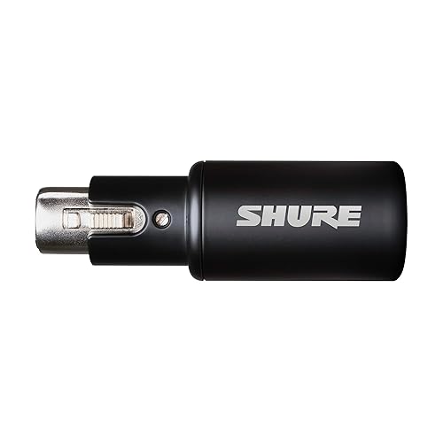 Shure MVX2U Gen 2 XLR-to-USB-C Digital Audio Interface, Apple MFi Certified, Portable Setup for Audio Processing, Noise-Free Recording Between XLR and