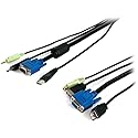 StarTech.com Black 3-in-1 USB KVM Extension Cable - 10-Feet (4N1USEXT10BK)