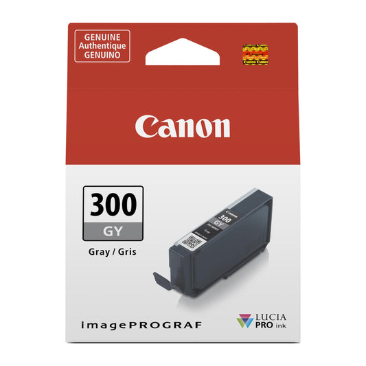 Canon PFI-300 Genuine Gray Ink Tank, Compatible with ImagePROGRAF PRO-300 Printers