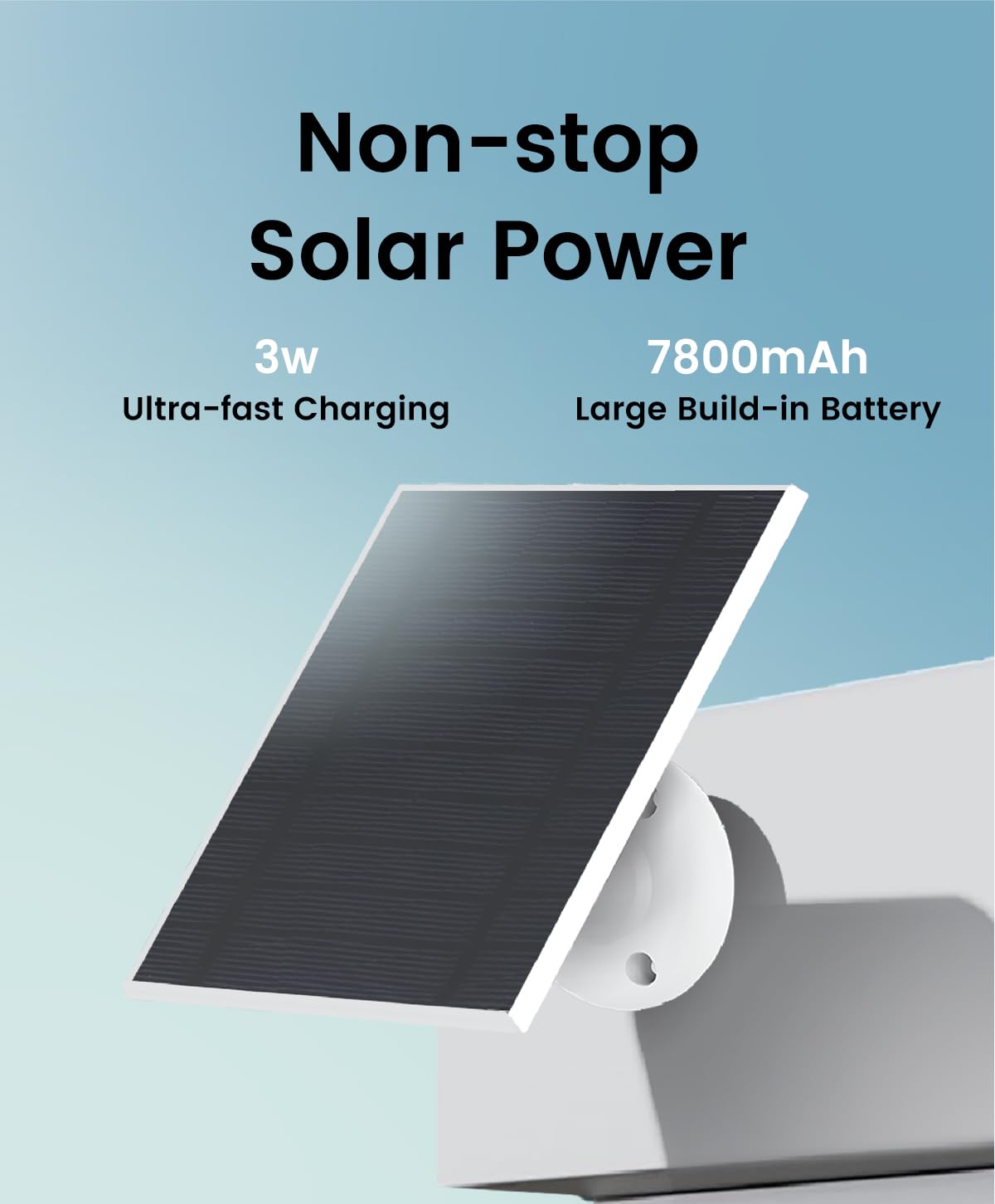 CasaCam SolCam | Solar Security Camera Wireless Outdoor | Home Security, Dual Lens 2K+2K, Auto Tracking, AI Human Detection, Color Night Vision
